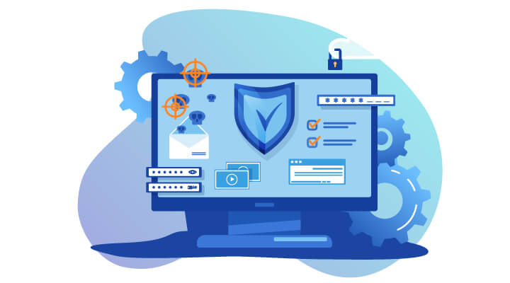Website security illustration