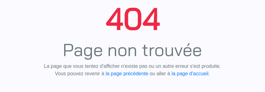 exemple page erreur 404