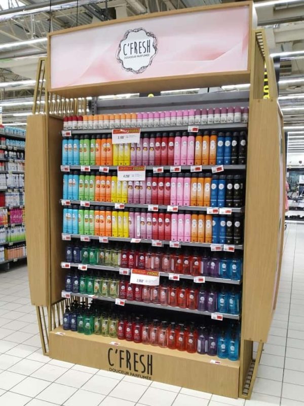Merchandising Satem présentés par l'agence de marketing declic